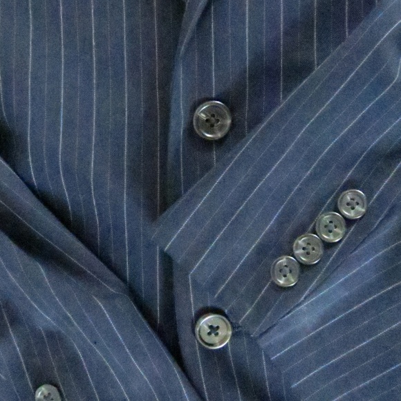 Chaps Blazer 48R Wool 2 Button Stripes - Picture 5 of 7